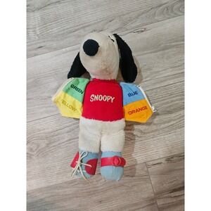 Vtg Knickerbocker Snoopy Learn to Dress Vintage Peanuts Stuffed Plush